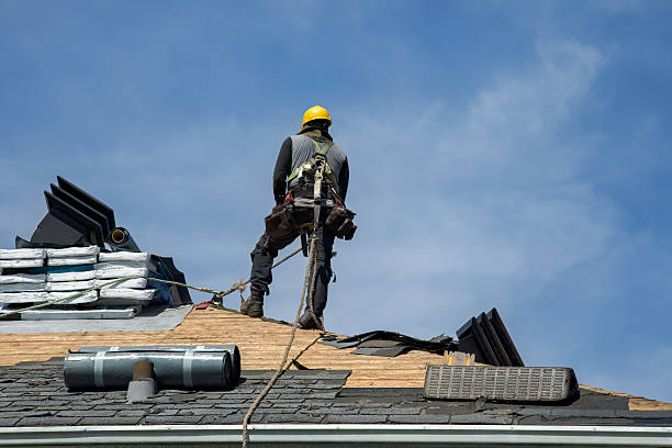 Professional Roofing technician working in Palmdale, PA